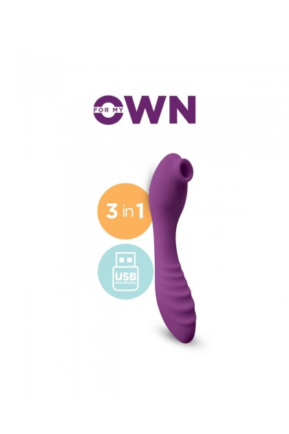 Vibromasseur 3 en 1 chauffant for my own violet - Love Shop Avenue