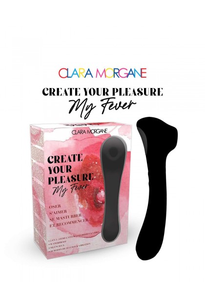 Stimulateur clitoridien et vibro 2 en 1  my fever noir
