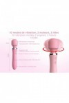 Vibromasseur 2 en 1  powerful wand rose - Love Shop Avenue