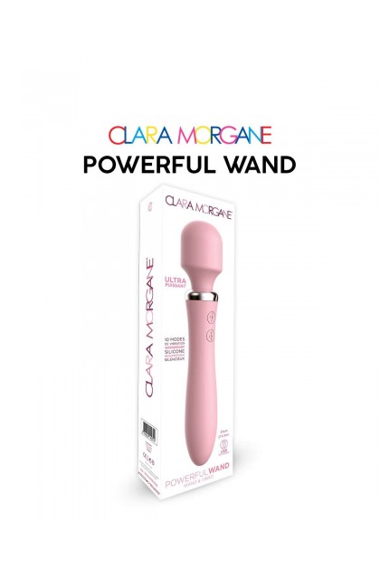 Vibromasseur 2 en 1  powerful wand rose - Love Shop Avenue