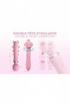 Vibromasseur 2 en 1  powerful wand rose - Love Shop Avenue