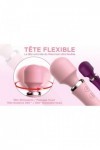 Vibromasseur 2 en 1  powerful wand rose - Love Shop Avenue