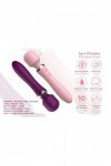 Vibromasseur 2 en 1  powerful wand rose - Love Shop Avenue