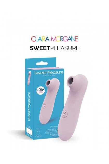 Stimulateur clitoridien a pulsation d'air sweet pleasure rose pale