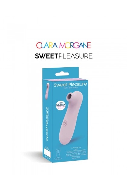 Stimulateur clitoridien a pulsation d'air sweet pleasure rose pale