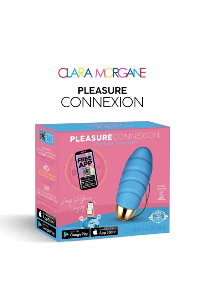 Oeuf vibrant connecté pleasure connexion bleu - Love Shop Avenue