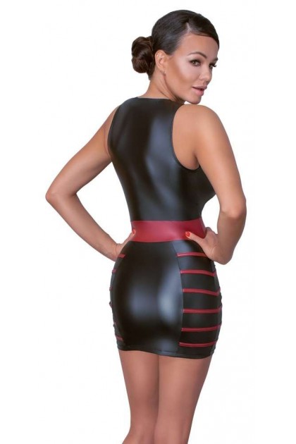 Robe courte moulante noir mat  - L - Love Shop Avenue