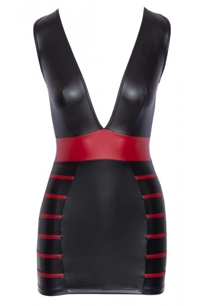 Robe courte moulante noir mat  - L - Love Shop Avenue