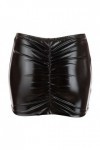 Mini jupe en wetlook noir - L - Love Shop Avenue