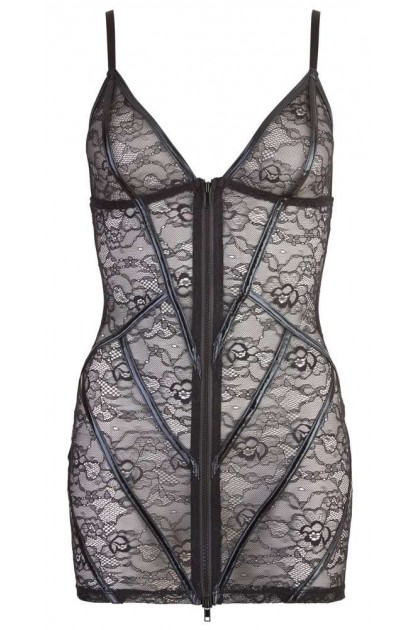 Robe noire en fine dentelle florale - M - Love Shop Avenue