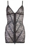 Robe noire en fine dentelle florale - M - Love Shop Avenue