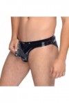 Slip noir en vinyl avec fonction swell sous la poche détachable - L