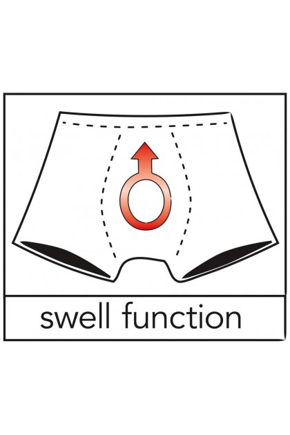 Slip noir en vinyl avec fonction swell sous la poche détachable - L