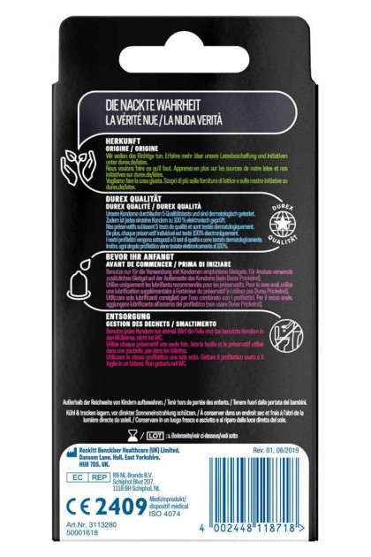 Préservatifs masculin durex performa - Love Shop Avenue