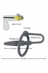 Tige a uretre avec anneau pour gland penis plug - Love Shop Avenue