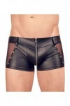 Boxer noir en wetlook avec fermeture éclair - 2XL - Love Shop Avenue
