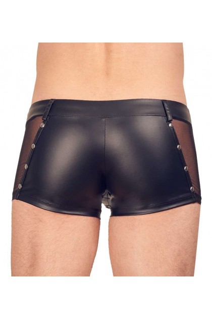 Boxer noir en wetlook avec fermeture éclair - 2XL - Love Shop Avenue