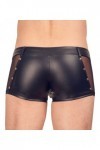 Boxer noir en wetlook avec fermeture éclair - 2XL - Love Shop Avenue