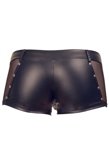 Boxer noir en wetlook avec fermeture éclair - 2XL - Love Shop Avenue