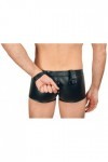 Boxer noir en wetlook avec attache poignets - XL - Love Shop Avenue