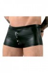 Boxer noir en wetlook avec attache poignets - XL - Love Shop Avenue