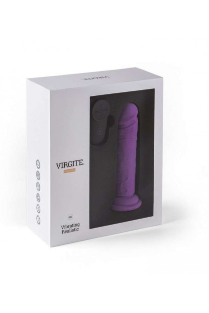 GODE RÉALISTE VIBRANT 14.4CM AVEC TÉLÉCOMMANDE R11 VIOLET
