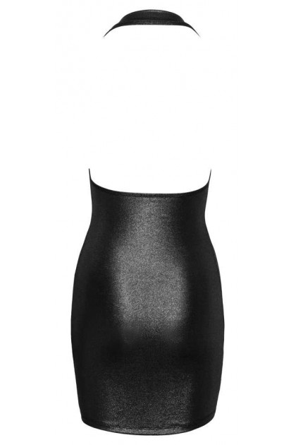 Robe courte aux reflets argentés scintillants  - L