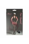 Bodystocking noir 7097 - RIMES - S/M/L - Love Shop Avenue