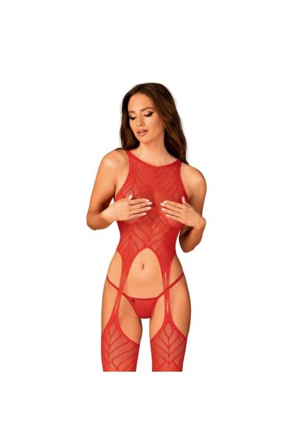 Bodystocking rouge n122 - OBSESSIVE - S/M/L - Love Shop Avenue