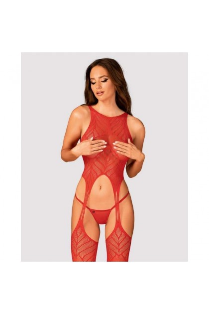 Bodystocking rouge n122 - OBSESSIVE - XL/XXL - Love Shop Avenue