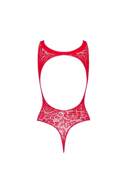 BODY OUVERT ROUGE B120 TEDDY - OBSESSIVE - S/M/L