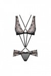 Ensemble lingerie modulable 3 pièces noir 873-SEA-1 - L/XL