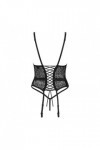 Corset et string noir yaskana - OBSESSIVE - M/L - Love Shop Avenue