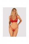 Ensemble de lingerie 2 pièces rouge lonesia - L/XL