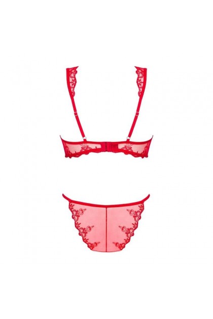 Ensemble de lingerie 2 pièces rouge lonesia - L/XL