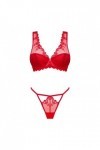 Ensemble de lingerie 2 pièces rouge lonesia - L/XL
