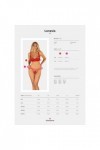 Ensemble de lingerie 2 pièces rouge lonesia - L/XL