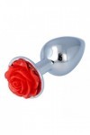 Plug bijou métallique nº 25 - ROSE ROUGE - S - Love Shop Avenue