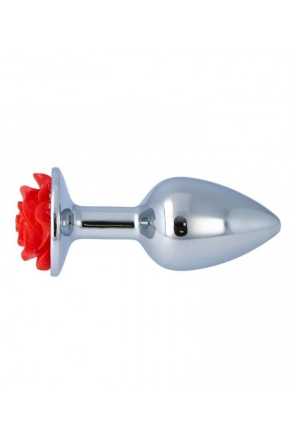 Plug bijou métallique nº 25 - ROSE ROUGE - S - Love Shop Avenue