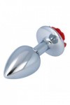 Plug bijou métallique nº 25 - ROSE ROUGE - S - Love Shop Avenue
