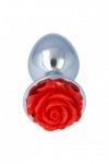 Plug bijou métallique nº 25 - ROSE ROUGE - S - Love Shop Avenue