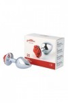 Plug bijou métallique nº 25 - ROSE ROUGE - S - Love Shop Avenue