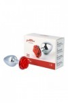 Plug bijou métallique nº 25 - ROSE ROUGE - S - Love Shop Avenue