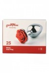 Plug bijou métallique nº 25 - ROSE ROUGE - S - Love Shop Avenue