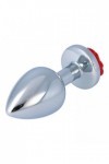Plug bijou métallique nº 26 - ROSE ROUGE - M - Love Shop Avenue