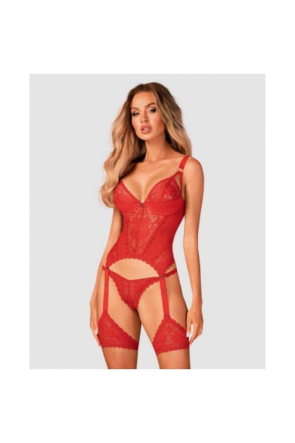 Corset rouge avec string belovya - XS/S - Love Shop Avenue