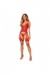 Corset rouge avec string belovya - M/L - Love Shop Avenue