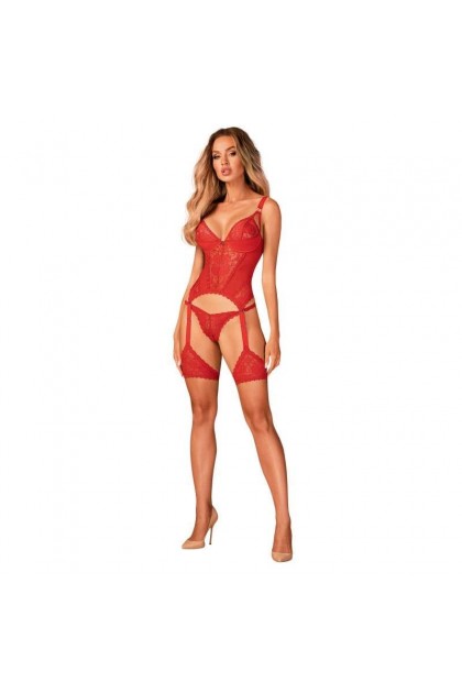 Corset rouge avec string belovya - XL/2XL - Love Shop Avenue