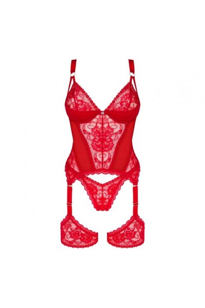 Corset rouge avec string belovya - XL/2XL - Love Shop Avenue