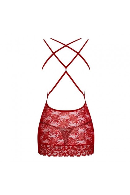 Nuisette rouge 860-CHE-3 - OBSESSIVE - S/M - Love Shop Avenue